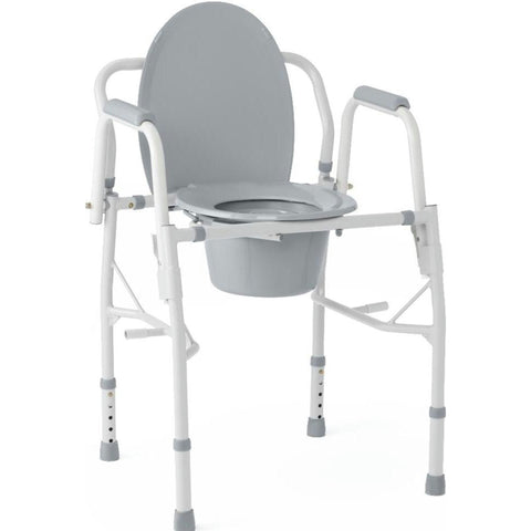 Medline Steel Drop Arm Commode