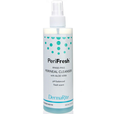 DermaRite PeriFresh Rinse-Free Perineal Cleanser with Aloe Vera, Fresh scent