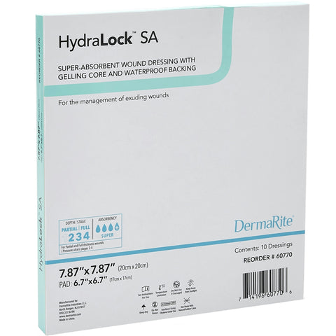 DermaRite HydraLock SA Super Absorbent Dressing