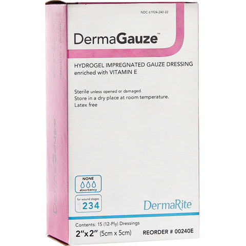 DermaRite DermaGauze Hydrogel Impregnated Gauze Dressing