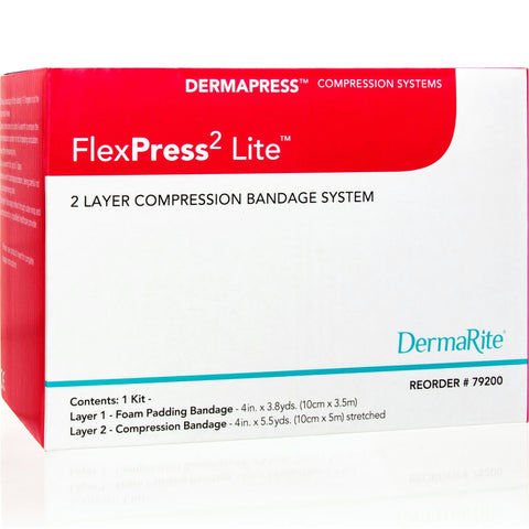 DermaRite FlexPress2 Lite Two Layer Compression Bandage System