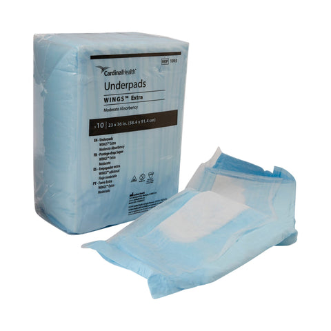 Cardinal Wings Underpad, Fluff Light Absorbency