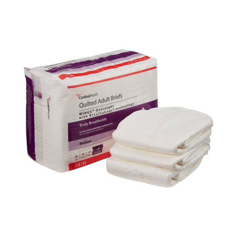 Cardinal Health Wings Quilted Briefs Adult Diapers