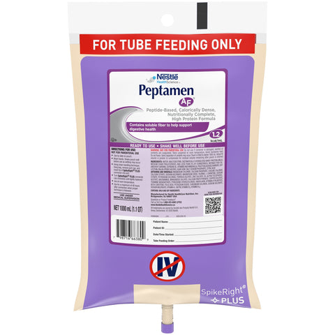 Tube Feeding Formula Peptamen AF Ready to Hang Prefilled Container