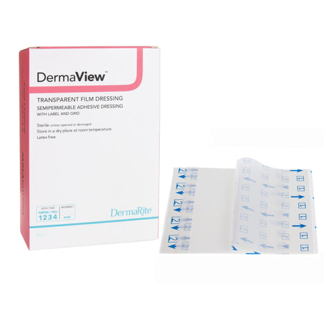 DermaRite DermaView Transparent Adhesive Film Dressing