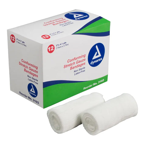 Dynarex Conforming Stretch Gauze Bandages
