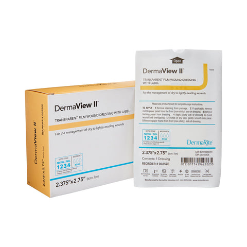 DermaRite DermaView II Transparent Film Dressing