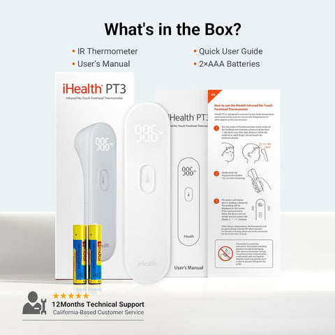 iHealth PT3 thermometer feature detail