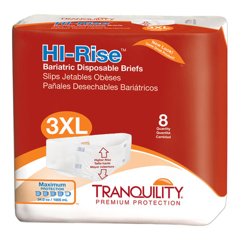 Tranquility HI-Rise‚ Maximum Absorbency Bariatric Incontinence Brief