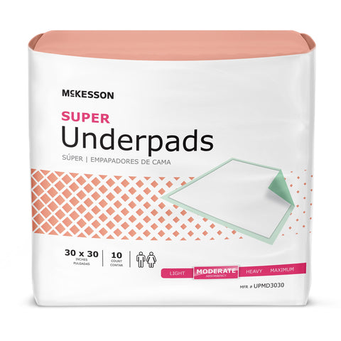 McKesson Super Moderate Absorbency Underpad - 150 ct.
