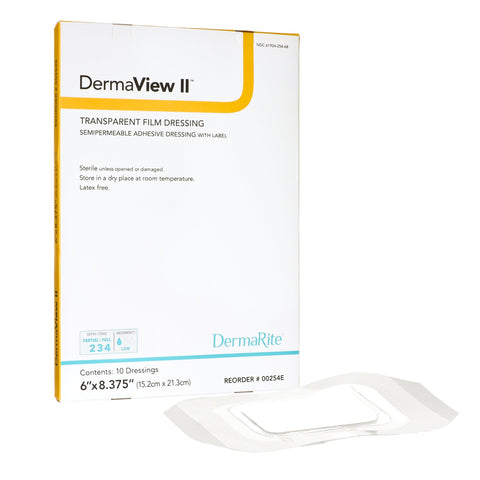 DermaRite DermaView II Transparent Film Dressing