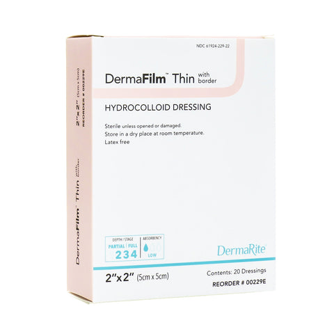 DermaRite DermaFilm Thin Hydrocolloid Wound Dressing
