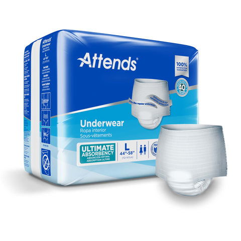 Attends Adult Incontinence Pull-Up Underwear, Ultimate Absorbency