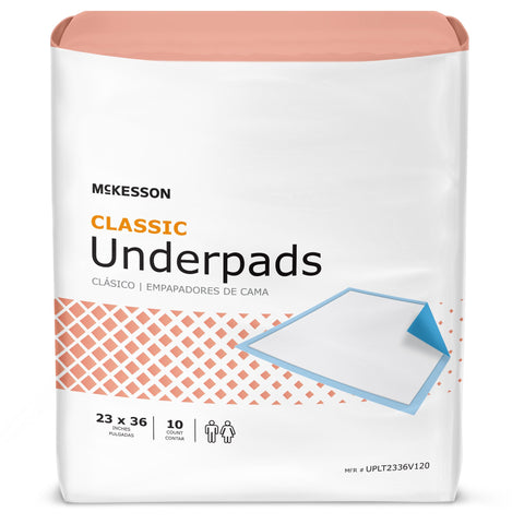 McKesson Classic Underpads, Light Absorbency