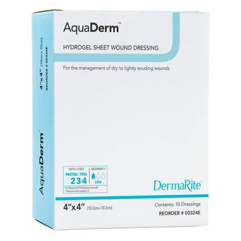 DermaRite AquaDerm Hydrogel Sheet Wound Dressing