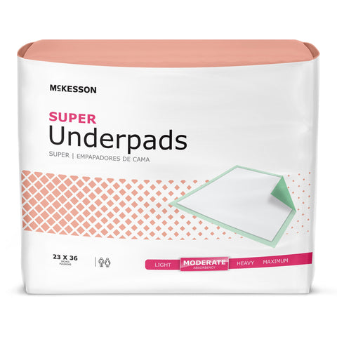 McKesson Super Underpads, Moderate Absorbency