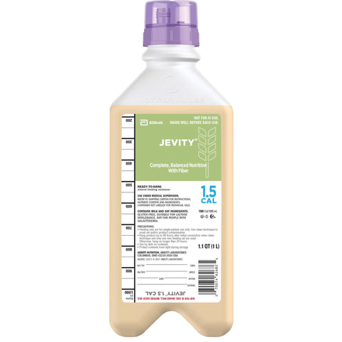 Tube Feeding Formula Jevity 1.5 Cal with Fiber Unflavored Liquid