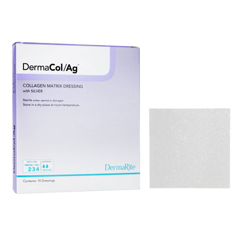 DermaRite DermaCol/Ag Collagen Matrix Dressing