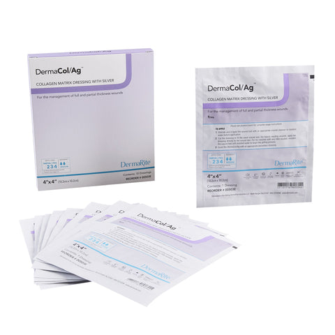 DermaRite DermaCol/Ag Collagen Matrix Dressing