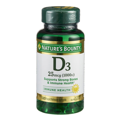 Vitamin Supplement Nature's Bounty Vitamin D Softgel