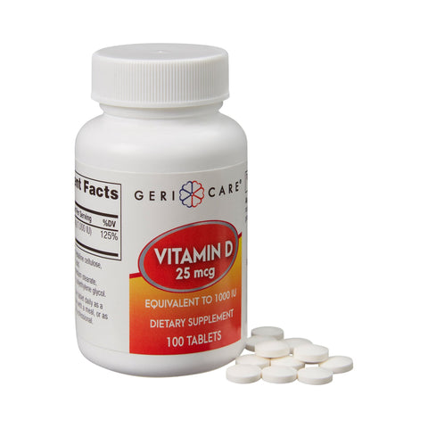 Geri-Care Vitamin D3 1,000 IU Strength Tablet