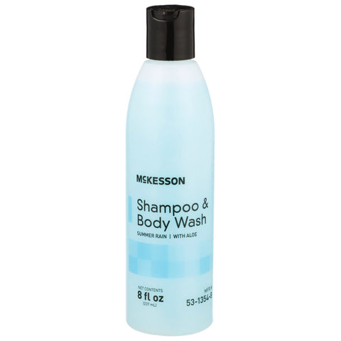 McKesson 2-in-1 Shampoo and Body Wash, Flip-Top Bottle, Summer Rain Scent