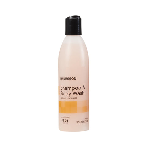 McKesson Shampoo and Body Wash, Apricot Scent, Squeeze Bottle