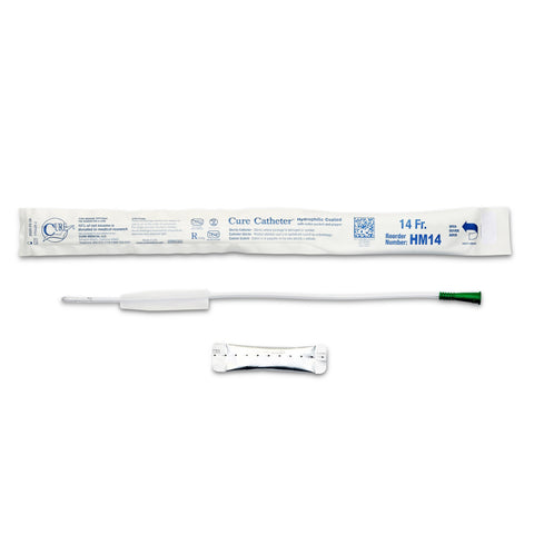 Cure Catheter Straight Tip Hydrophilic Coated