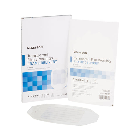 McKesson Octagonal Dressing with Frame-Style Delivery, Transparent
