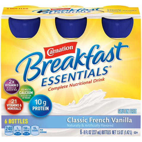 Carnation Breakfast Essentials Oral Supplement Liquid Bottle