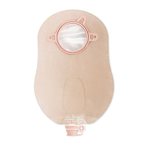 Urostomy Pouch with Tap and Anti-Reflux, Belt Tabs, ComfortWear Panels, Transparent and Beige Options