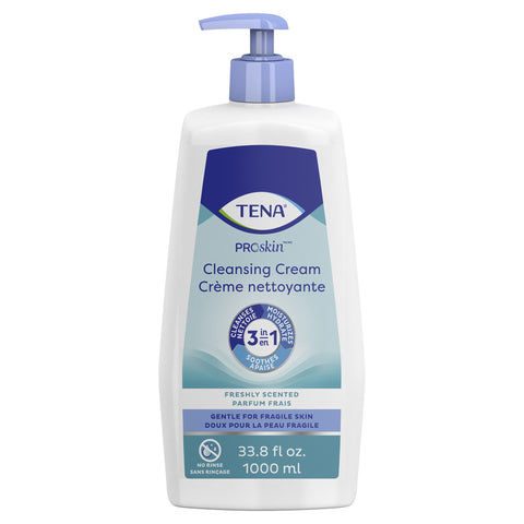 Tena® Body Wash Cleansing Cream, Alcohol-Free 3-in-1 Formula, Scented