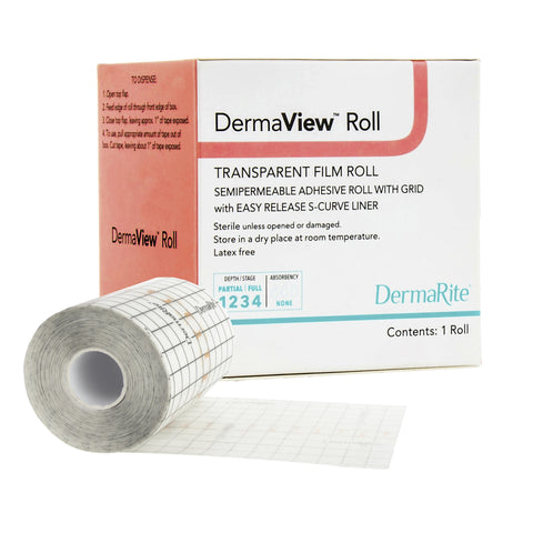 DermaRite Dermaview Roll Transparent Adhesive Film