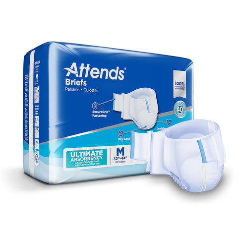 Attends Adult Incontinence Briefs, Ultimate Absorbency