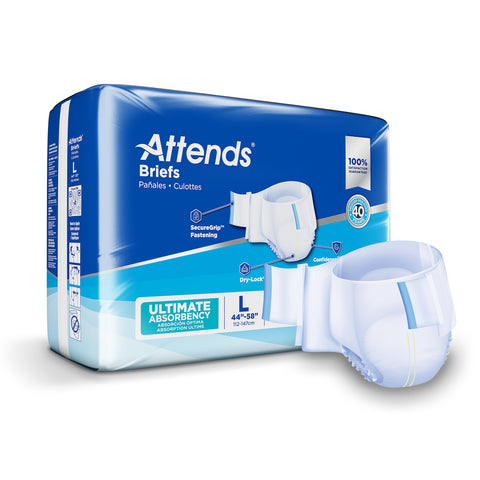 Attends Adult Incontinence Briefs, Ultimate Absorbency