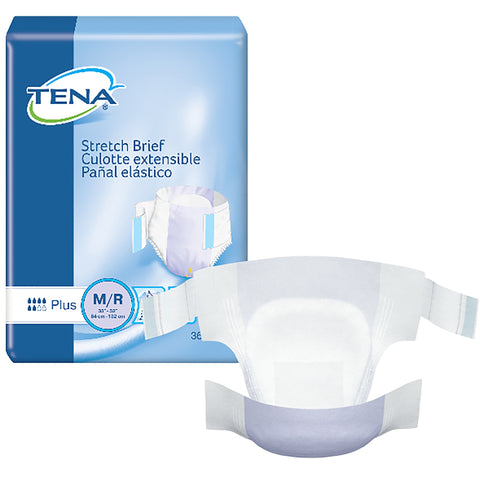 TENA Stretch Plus Incontinence Adult Briefs