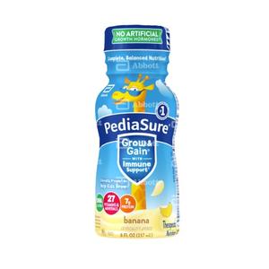 PediaSure Grow & Gain, Banana, 8 fl oz Institutional Bottle