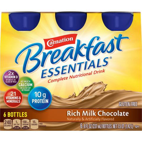 Carnation Breakfast Essentials Oral Supplement Liquid Bottle