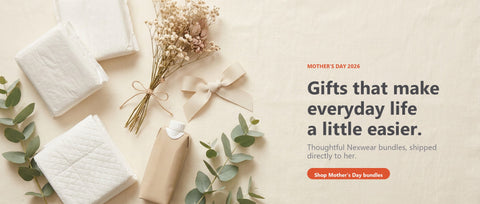Mother's Day Care Bundles hero banner with title and CTA
