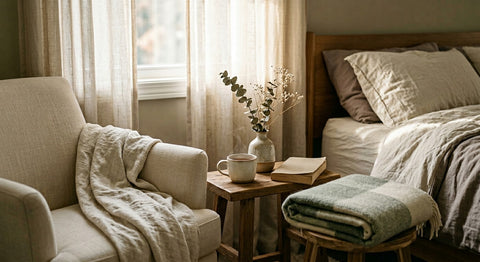 Mother's Day warm bedside lifestyle scene